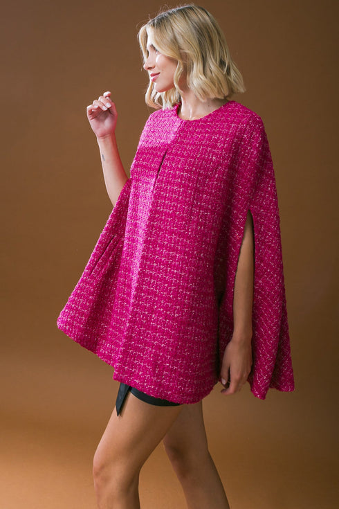 sunset-dance-tweed-capelet Flying Tomato-Sophia's Style-3